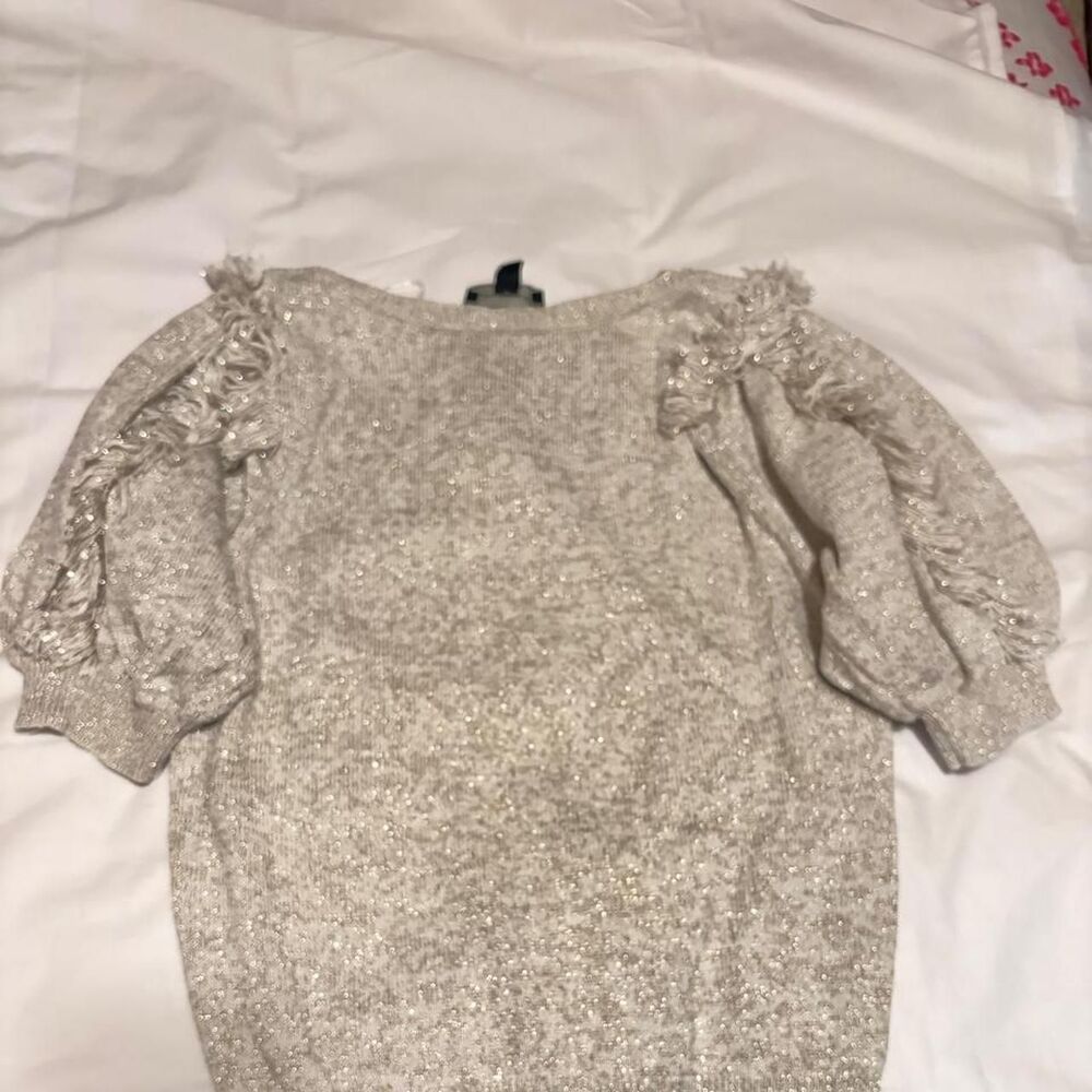Ann-taylor Women's Cream and Gold Dress